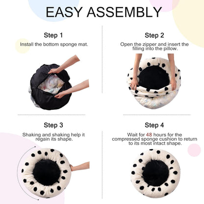 Donut Cat Bed For Indoor Cats